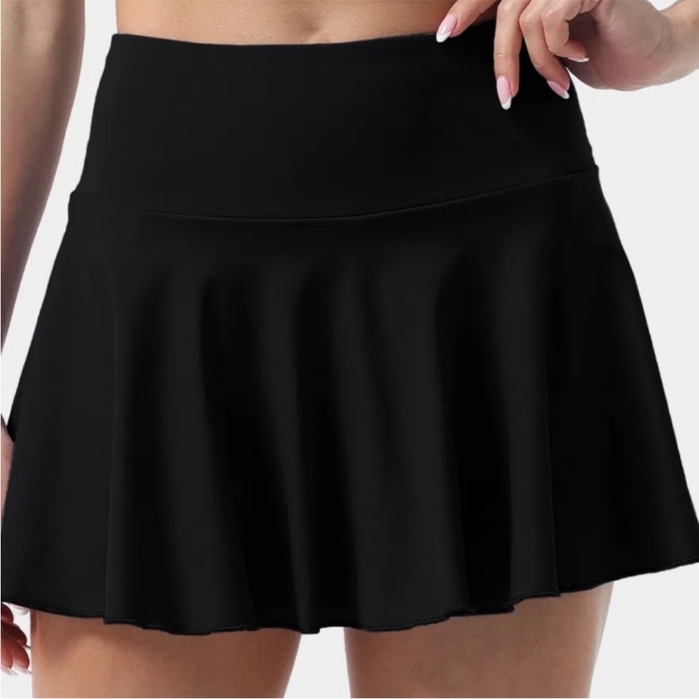 Halara | Airy Side & Back Waistband Pocket 2-in-1 Flare Cool Touch Tennis Skirt